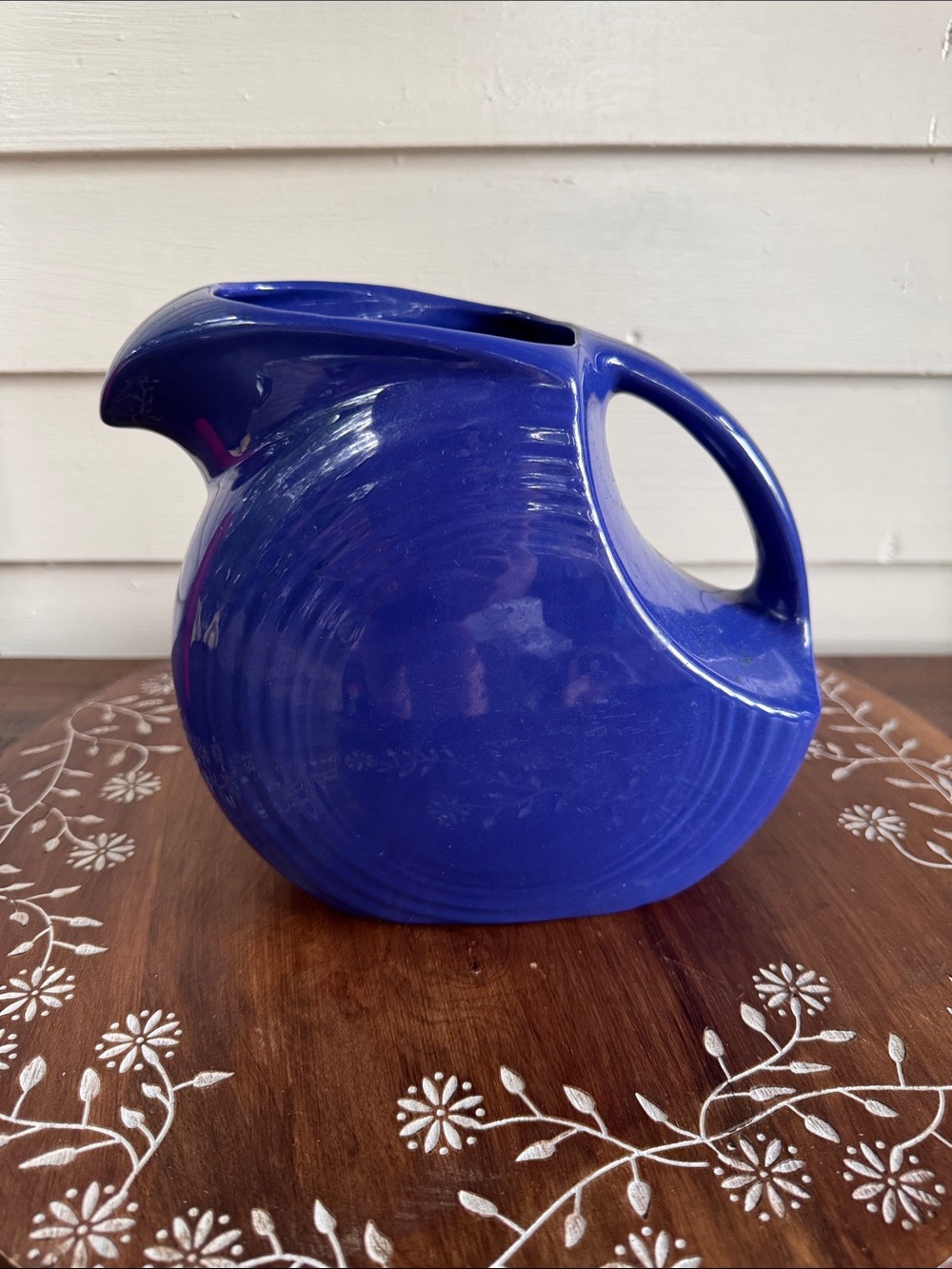 Fiesta Blue Pitcher Retired Color